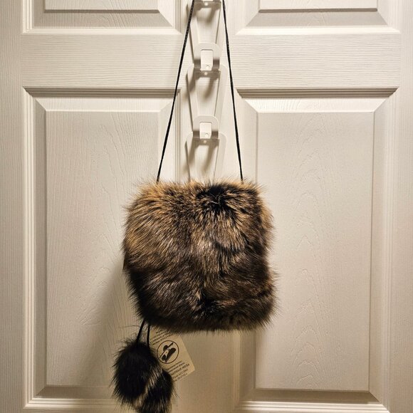 Vintage Genuine Fox Fur Hand Warmer Muff - Picture 2 of 6